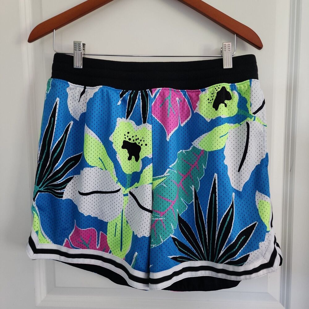 Chubbies Tropical Floral Mesh Basketball Shorts Mens Size XL Multicolor 5.5"
